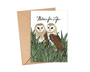 Owls Mates For Life Card