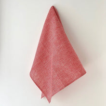 Load image into Gallery viewer, Red &amp; White Check Kitchen Towel
