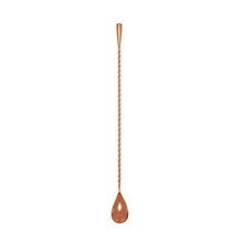Load image into Gallery viewer, Copper Plated Teardrop Bar Spoon
