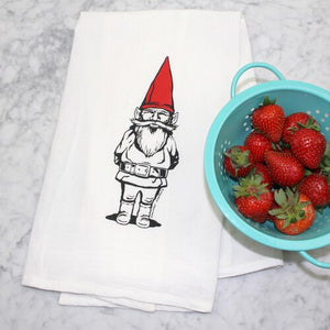 Garden Gnome Flour Sack Towel