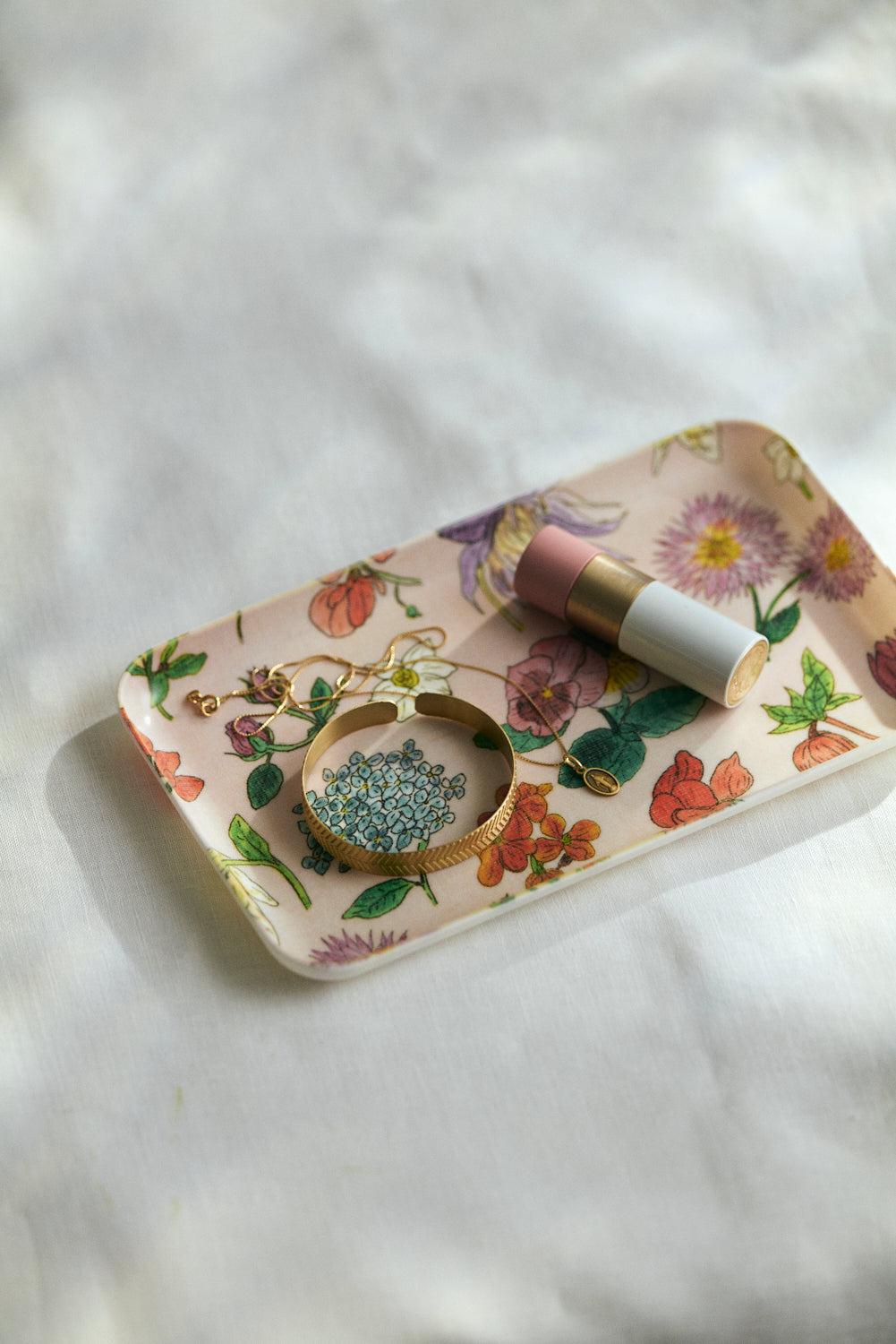 Fleur Linen Coated Tray