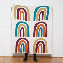 Load image into Gallery viewer, Eco Double Rainbow Throw Blanket
