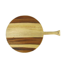 Load image into Gallery viewer, Acacia Wood Round Board with Handle
