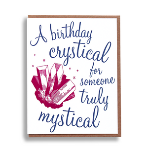 Crystical Birthday Card