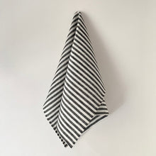 Load image into Gallery viewer, Black &amp; White Stripe Kitchen Towel
