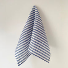 Load image into Gallery viewer, Blue &amp; White Stripe Kitchen Towel
