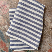 Load image into Gallery viewer, Blue &amp; White Stripe Kitchen Towel

