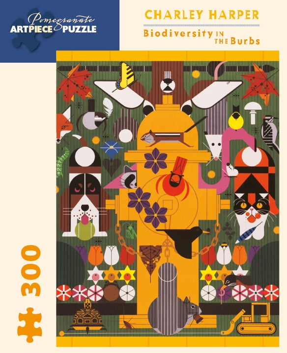 Charley Harper: Biodiversity in the Burbs 300-piece Jigsaw Puzzle