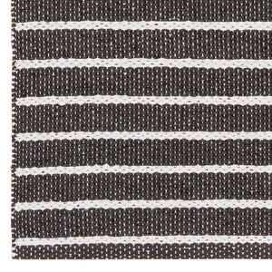 Music Stripe Floor Mat in Black