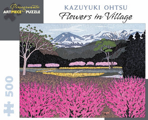 Kazuyuki Ohtsu: Flowers in Village 500 Piece Puzzle