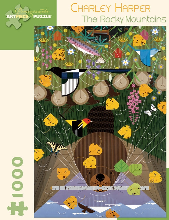 Charley Harper The Rocky Mountains 1000 Piece Puzzle